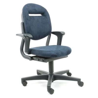 Chaise de bureau reconditionnée Ahrend 220 Regain Bleu Ergonomique