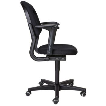 Chaise de bureau reconditionnée Ahrend 220 Noir Design Ergonomique - Tissu neuf 2