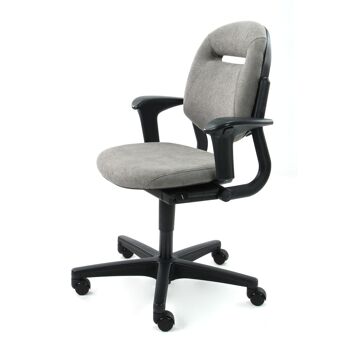 Chaise de bureau reconditionnée Ahrend 220 Regain gris taupe ergonomique 4