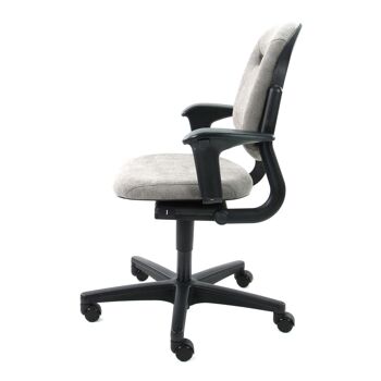Chaise de bureau reconditionnée Ahrend 220 Regain gris taupe ergonomique 5