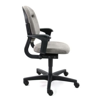 Chaise de bureau reconditionnée Ahrend 220 Regain gris taupe ergonomique 7