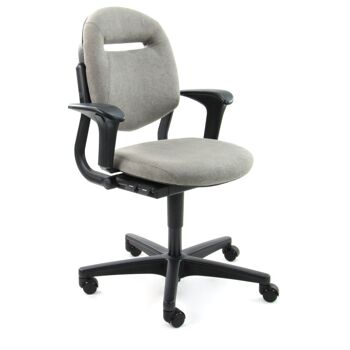 Chaise de bureau reconditionnée Ahrend 220 Regain gris taupe ergonomique 8