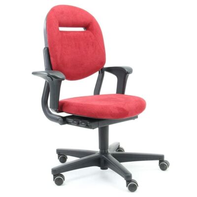 Sedia da ufficio rinnovata Ahrend 220 Regain Rossa ergonomica