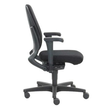 Chaise de bureau reconditionnée Ahrend 230 'dossier haut' noir design ergonomique 4