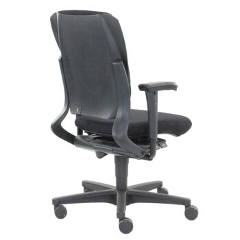 Chaise de bureau reconditionnée Ahrend 230 'dossier haut' noir design ergonomique 5