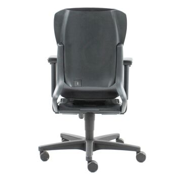 Chaise de bureau reconditionnée Ahrend 230 'dossier haut' noir design ergonomique 6