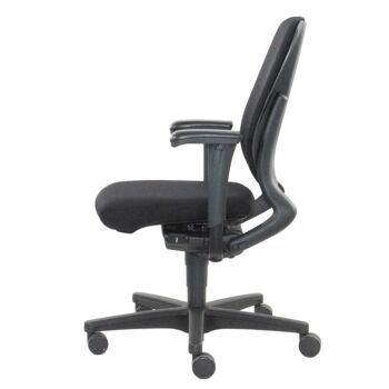 Chaise de bureau reconditionnée Ahrend 230 'dossier haut' noir design ergonomique 8