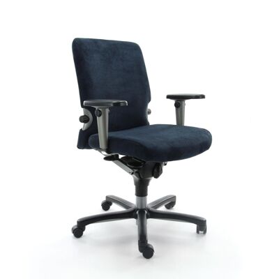 Sedia da ufficio rinnovata Blu Regain ergonomic Comforto 77 NPR1813