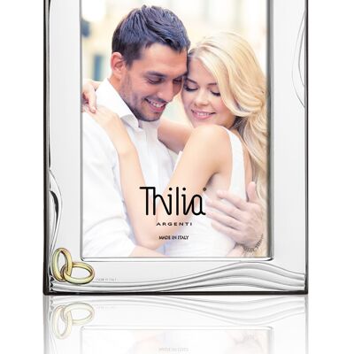 Photo Frame 18x24 cm Silver "Sinouè" Wedding Line