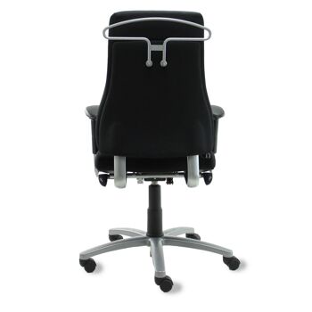 Chaise de bureau reconditionnée BMA Axia Pro extra haute - Avec cintre - tissu neuf noir 3