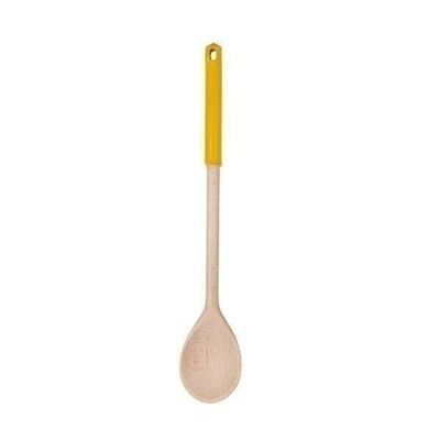 Wooden kitchen spoon with colored silicone handle Fackelmann Wood Edition