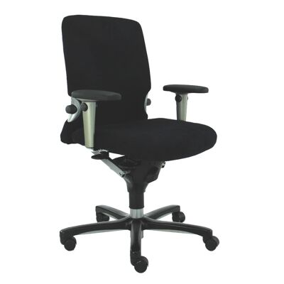 Silla de Oficina Reacondicionada Black Regain Ergonómica Comforto 77 NPR1813 - Base negra