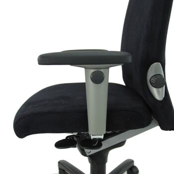 Chaise de bureau reconditionnée noire Regain ergonomique Comforto 77 NPR1813 - Piètement noir 3