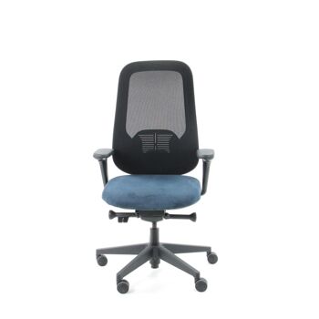 Workliving Nora Mesh Bleu Regain - Chaise de Bureau Design Ergonomique NEN1335 4