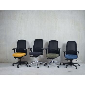 Workliving Nora Mesh Bleu Regain - Chaise de Bureau Design Ergonomique NEN1335 9