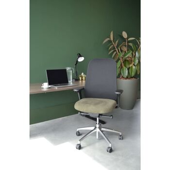 Workliving Nora Mesh Green Regain - Chaise de bureau design ergonomique NEN1335 3