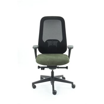 Workliving Nora Mesh Green Regain - Chaise de bureau design ergonomique NEN1335 4
