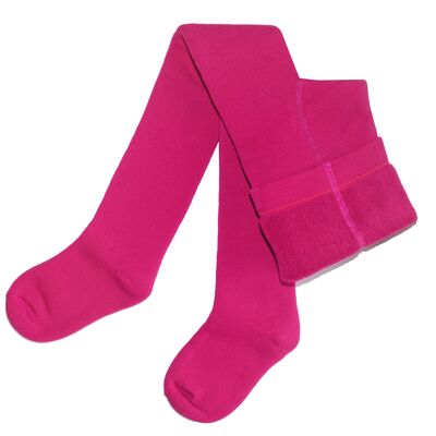 Collant in cotone per bambini >>Rosa<< Terry, Frettee