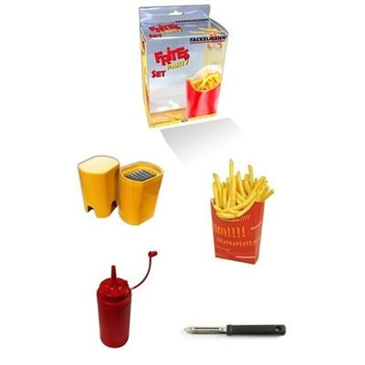 Kit for home fries 4 pieces Fackelmann