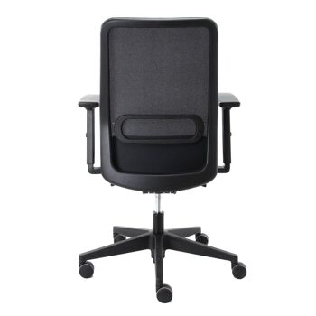 Workliving Dreamliner Mesh Black Edition - Chaise de bureau Design Ergonomique (N)EN 1335 6