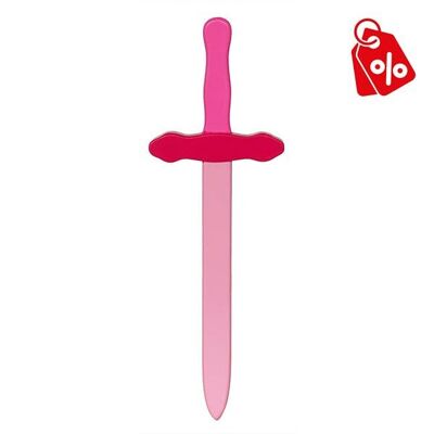 Espada de madera color rosa