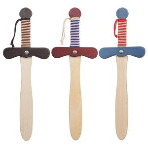 Assortiment de 3 épées en bois pour enfants