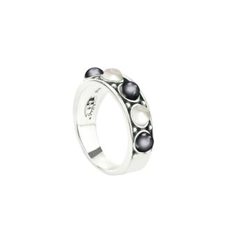 MOP-Ring gris et blanc-9SY-0060-58 1