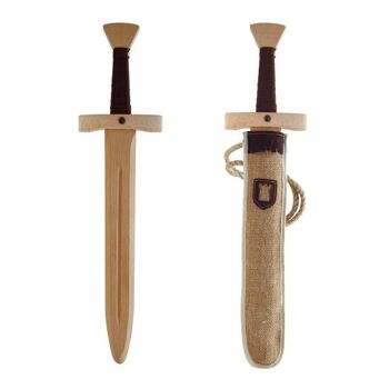 Épée avec gaine en tissu - jouet en bois 2