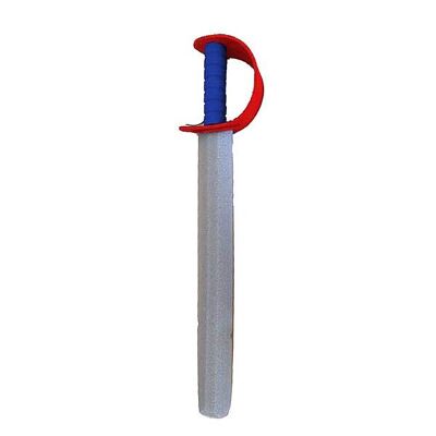 Blue and red foam sword