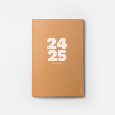 2024/2025 Small Monthly Planner Plus | Best project planning tool | Similar A5 size | Kraft Color