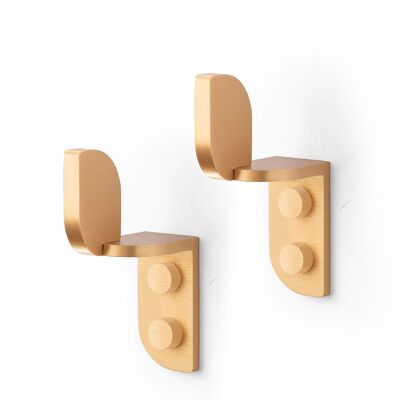 Tabula Wall Hooks Brass (2 pcs.)