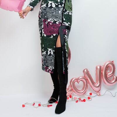 Green Panther Love Ribbons Skirt