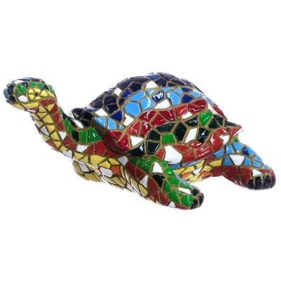 Turtle mosaic figure