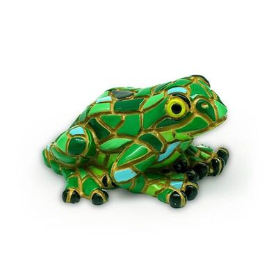 Frog mosaic figure