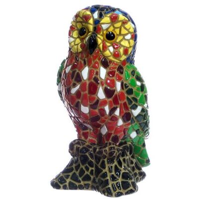 Owl mosaic figure