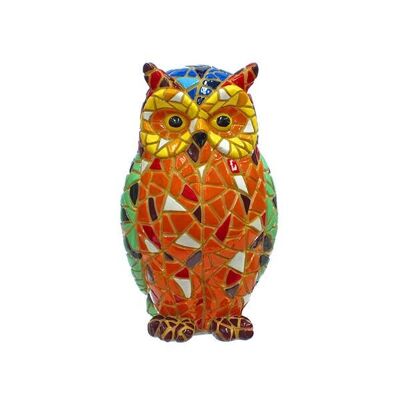 Owl mosaic figure