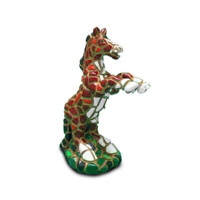 Horse mosaic figure