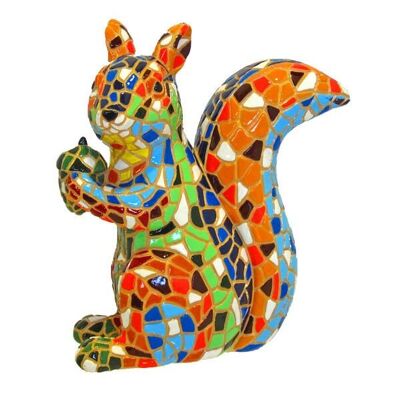 Squirrel mosaic figure