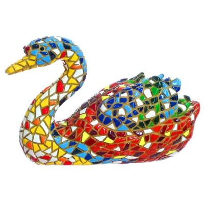 Swan mosaic figure