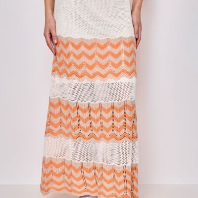 Maxi striped knit skirt - F2373