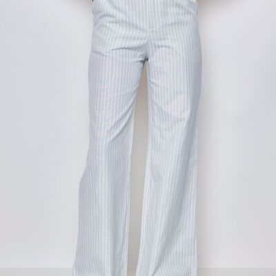 Pantalón de algodón a rayas - 3057