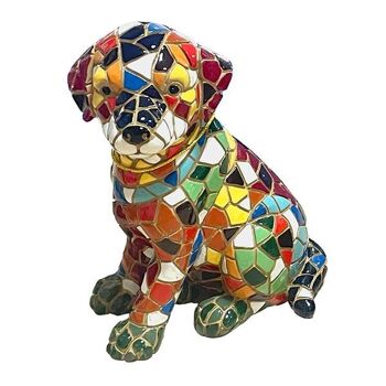 Figurine en mosaïque de chien 3