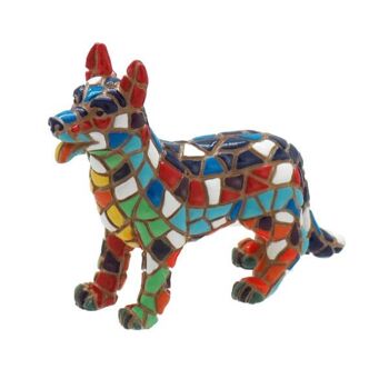 Figurine en mosaïque de chien 4