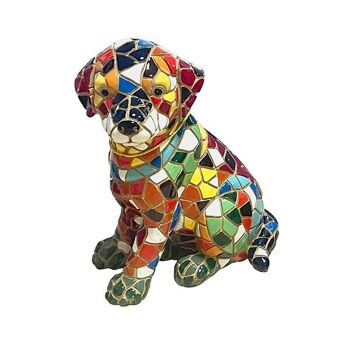Figurine en mosaïque de chien 7