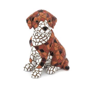 Figurine en mosaïque de chien 8