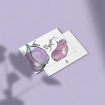 Carte De violets bisous !