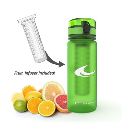 Borraccia sportiva 500 ML + infusore, Borraccia sportiva senza BPA (4 colori)