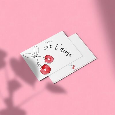 Card I love you my cherry