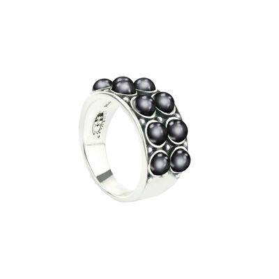 Bague MOP grise-9SY-0066-56