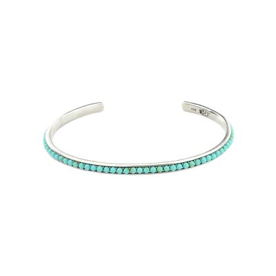 Bracelet-jonc bleu turquoise-9SY-0069